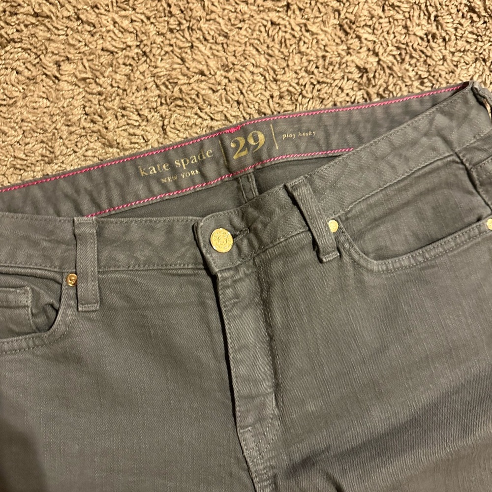 Kate Spade Broome Street gray skinny jeans - Picture 4 of 4